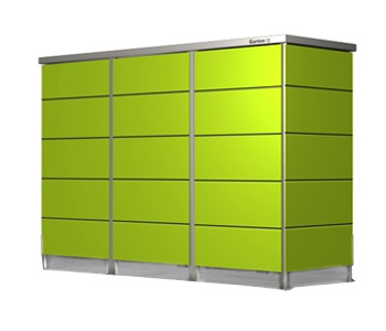 Mülltonnenbox Lime-green
