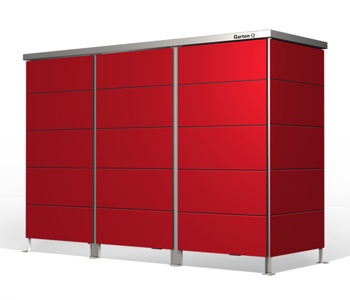 Mülltonnenbox carmine red